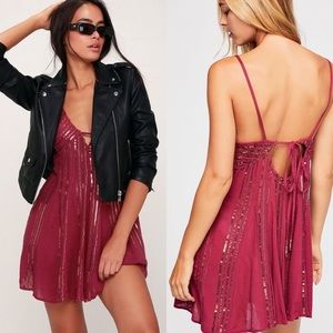 Free People / Here She Is Burgundy dress / XS